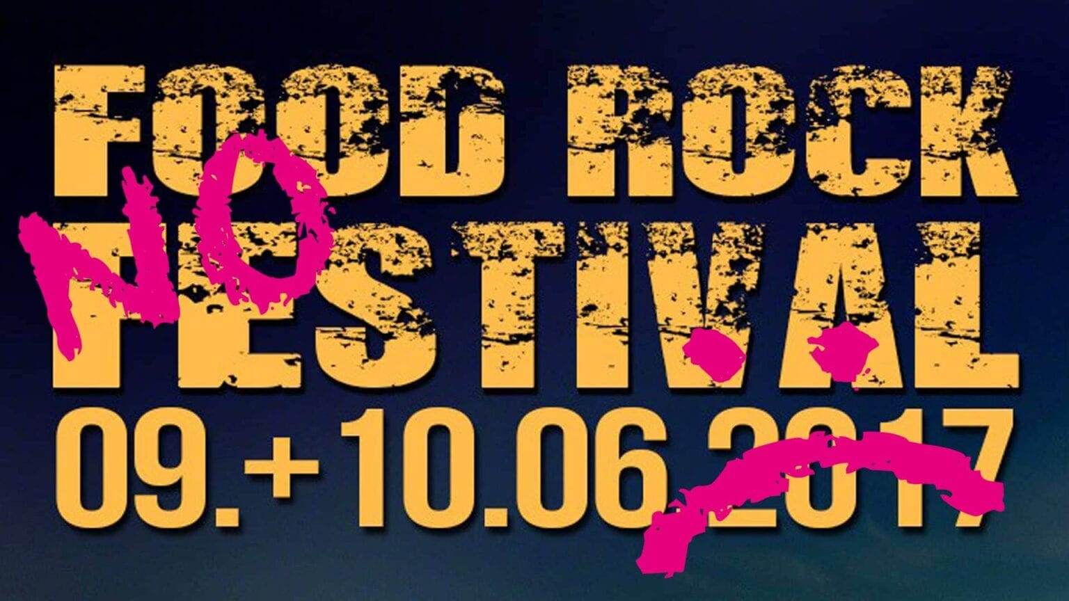 Kein Auftritt beim Food Rock Festival ( J.B.O.